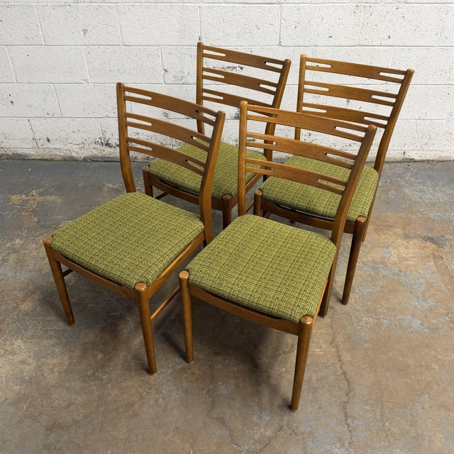 Set of 4 Danish Teak Back Beech Frame Farstrup Model 219 Dining Chairs, Circa 1960's Mid Century For Sale In New York - Image 6 of 10