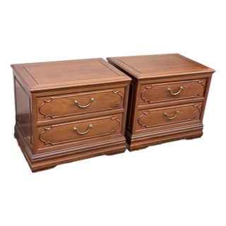 Rosewood Vintage Nightstands, Pair For Sale