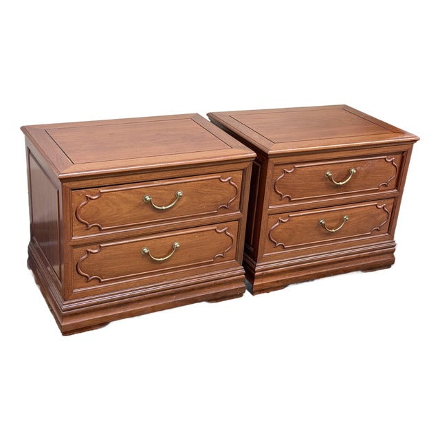 Rosewood Vintage Nightstands, Pair For Sale
