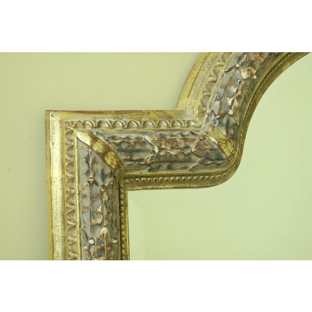 Large Arch Top Decorator Gold Pier Mirror For Sale In Philadelphia - Image 6 of 8