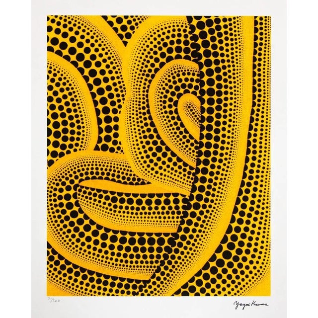 Yayoi Kusama "Wave" Limited Edition Lithograph (After). Limited Edition Lithograph of 500 - Numbers signed in Pencil....
