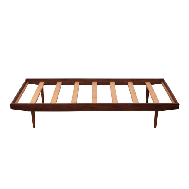 1950s Mid-Century Modern Teak Daybed with Tapered Legs, 1950s For Sale - Image 5 of 11