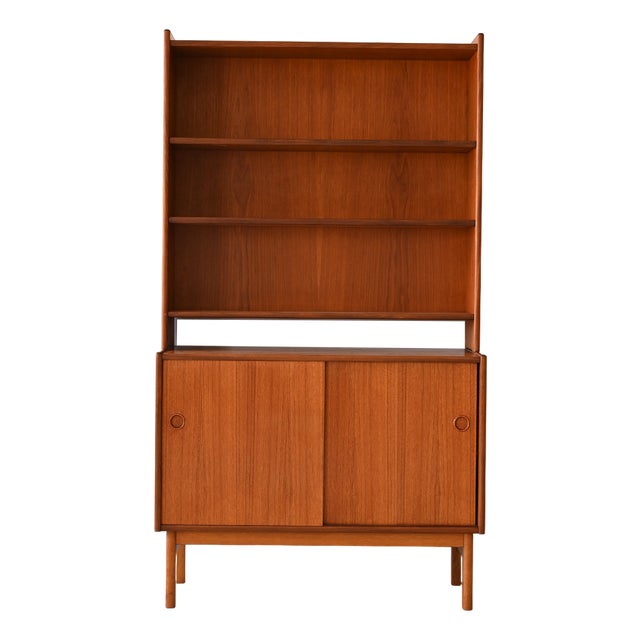 Vintage Bookcase with Doors, 1960s For Sale