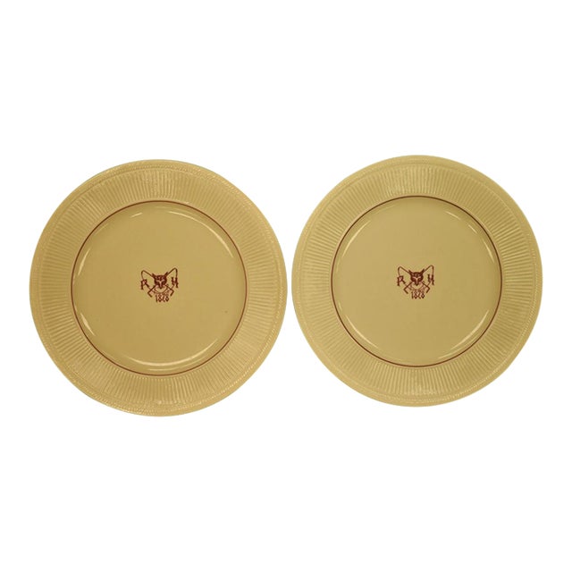 Pair of the Rockaway Hunting Club Plates by Shenango, Mid 20th Century For Sale