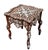 Exquisite antique Middle Eastern side table featuring an intricate floral design in natural mother-of-pearl inlay. Each...