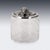 Glass Vintage Italian Silver-Plated Elephant Mounted Glass Jar, 1960s For Sale - Image 7 of 12