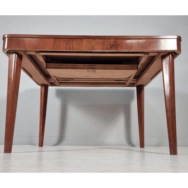 Chairs and Table by Jindřich Halabala for Up Zavody, 1940s, Set of 5 For Sale - Image 4 of 15