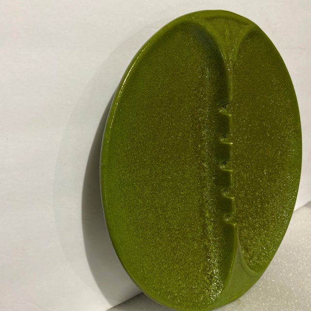 Large ashtray with a textured glaze finish