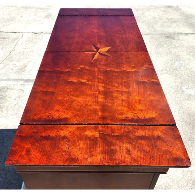 Bassett Chris Madden Collection Bar Flip Top Rolling For Sale - Image 10 of 16