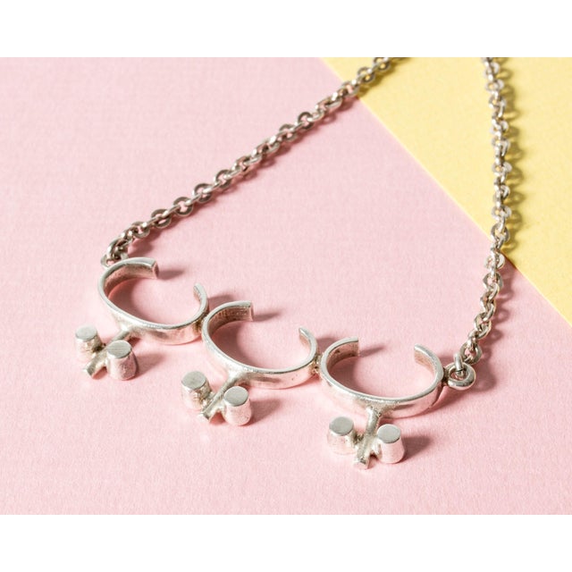Metal Silver Neckring from Jorma Laine, 1971 For Sale - Image 7 of 9