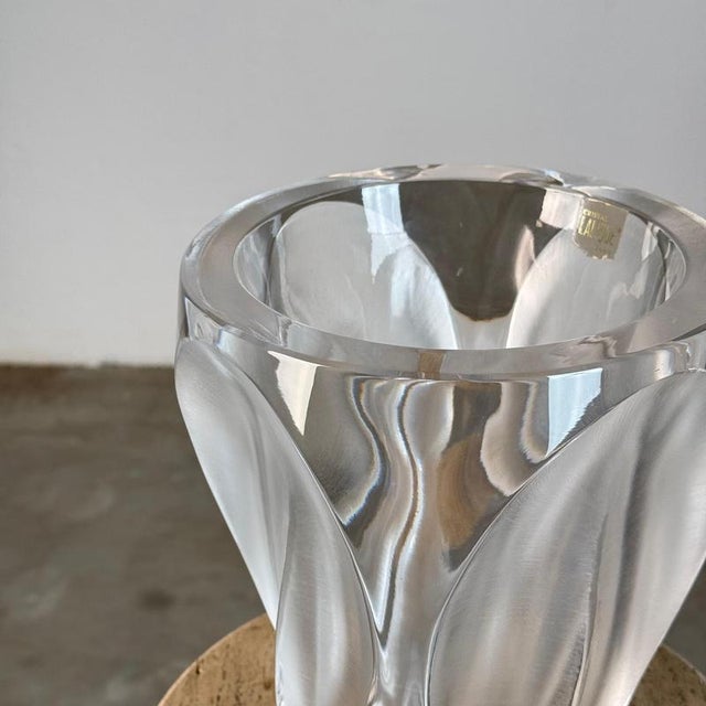 1970s Flamme Crystal Vase from Lalique Paris, 1970s For Sale - Image 5 of 18