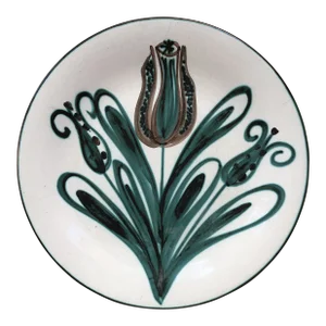 Large Mid-Century Tulip Platter Robert Picault Vallauris