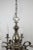 Eight-Arm Chandelier in White Brass For Sale - Image 6 of 9