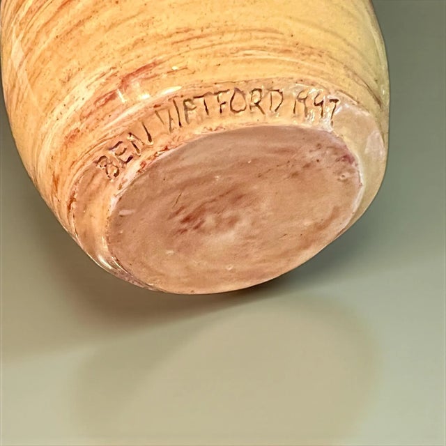Ceramic Ben Watford Snake Pottery Vase-1997-African American Nc Artist Signed Ceramic For Sale - Image 7 of 8