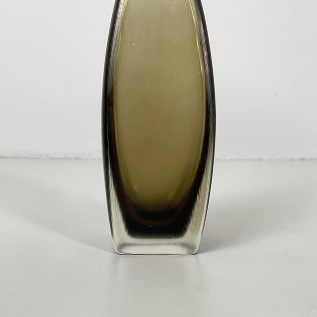Italian Modern Red and Gray Murano Glass Bottles with Caps attributed to Venini, 1990s, Set of 2 For Sale - Image 13 of 17