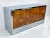 Chrome Paul Evans Burl and Chrome Cityscape Credenza, Directional, Signed, 1970's For Sale - Image 8 of 12
