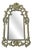 Large Regency Style Mirror with Carved and Gilded Wooden Side Panels, 1950s For Sale
