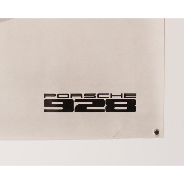 1980s Porsche 928 Red Cutaway Poster, 1980 For Sale - Image 5 of 9