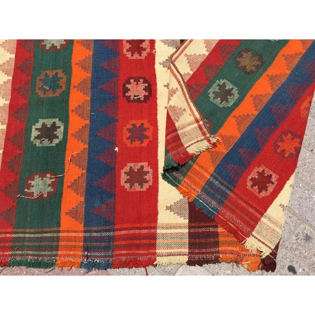 Colorful Vintage Kilim Rug , X For Sale - Image 9 of 10