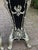 1980 Italian Artisan Baroque Black Silver Pedestals-Pair For Sale - Image 9 of 18