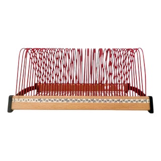 Vintage Red Record Rack for 50 Singles from Plattofix, 1960s For Sale