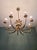 Large Hollywood Regency Brass Chandelier, Belgium, 1970 For Sale - Image 9 of 17