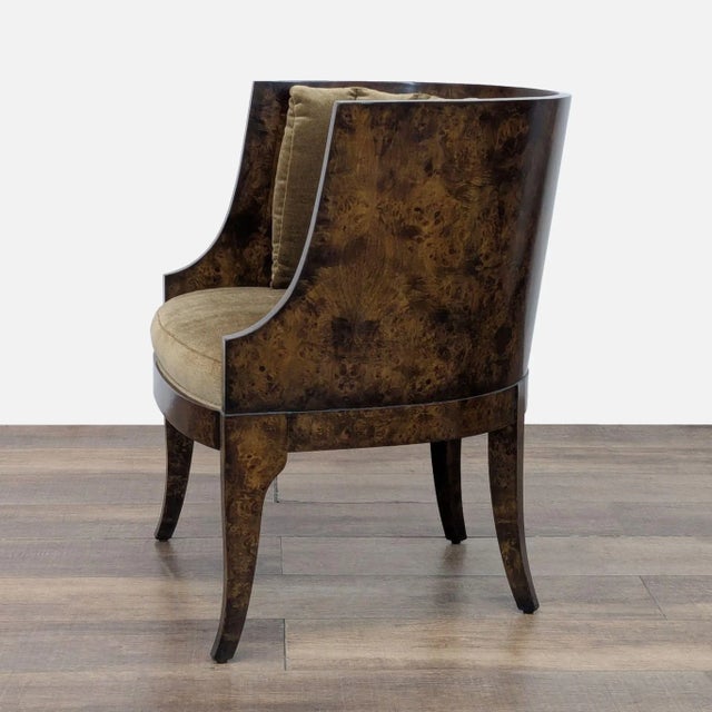 Modern William Switzer Modern Barrel Back Chair For Sale - Image 3 of 8