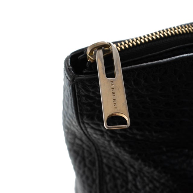 Burberry Dewsbury Medium Black Heritage Grain Leather Tote Bag For Sale - Image 9 of 13