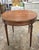 Wood Vintage Round Side Table Tapered Legs For Sale - Image 7 of 11