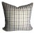 Massoud Fabric Textured Plaid Pillow For Sale