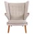 Model AP19 Papa Bear Chair in Light Grey Hallingdal Fabric and Teak attributed to Hans J. Wegner for PP Møbler, 1950s For Sale - Image 11 of 11