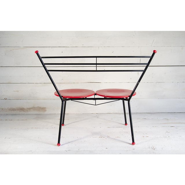 Space Age Double Seat Bench, 1960s For Sale - Image 12 of 15