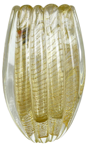 Murano Glass Vase by Barrovier & Toso, Italy, 1970s