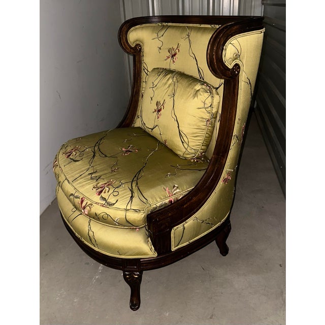 Late 20th Century Late 20th Century Attributed to Alexander & Mary John Richard Oversize Barrel-Back Lounge Chair For Sale - Image 5 of 11