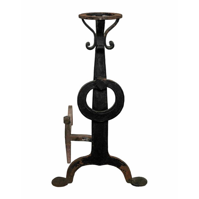Arts & Crafts Arts and Crafts Style Andirons - A Pair For Sale - Image 3 of 5