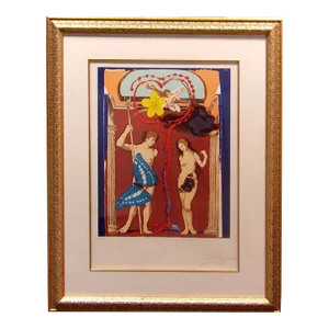 Salvador Dali "Triumph of Love-Judgement-The Lovers" Lithograph Hand Signed