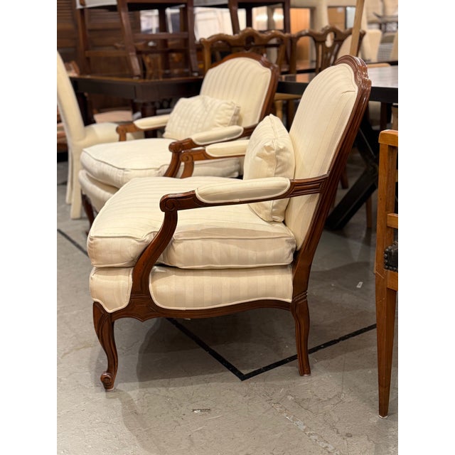 Sam Moore Bergère Lounge Chairs, Pair For Sale - Image 13 of 15
