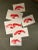 Red Contemporary 6 Flying Red Lips Paintings -Set of 6 For Sale - Image 8 of 8