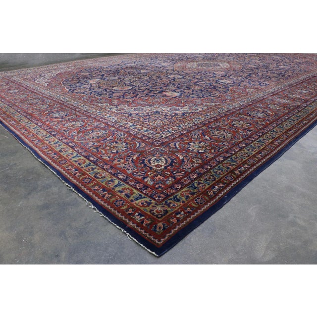 Antique Persian Qazvin Rug - 12'02 X 19'00 For Sale In Dallas - Image 6 of 9