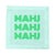 Pop Art Mahj Mahj Mahj Green Mahjong Cotton Sateen Cocktail Napkins, Set of 4 For Sale - Image 3 of 5