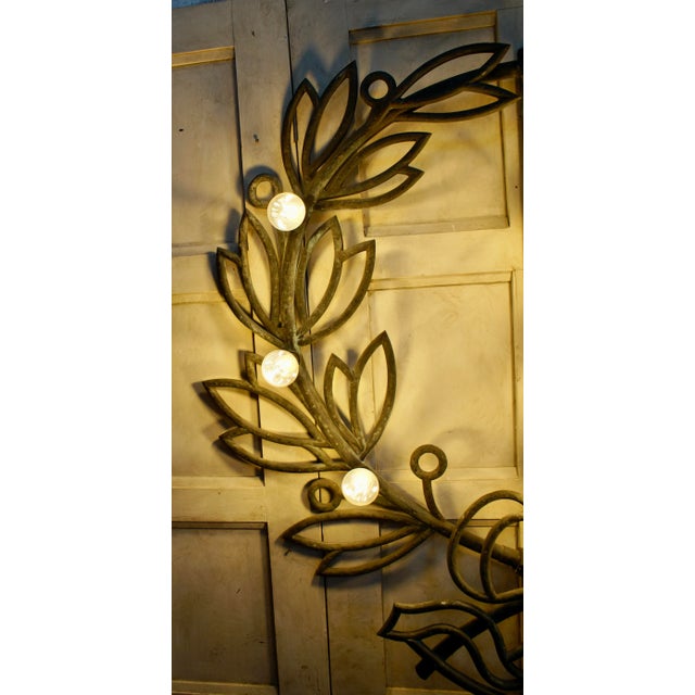 Antique Copper Architectural Element Wall Light, 1900 For Sale - Image 4 of 10