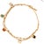 Bring playful elegance to your style with the Rainbow Butterfly Charm Gold Anklet. Featuring a double gold-toned chain...
