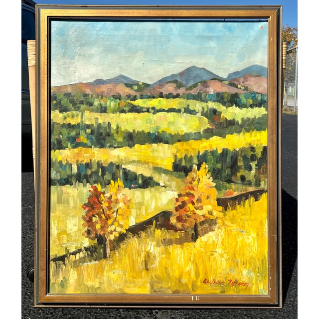 French Countryside Landscape Oil Painting Framed For Sale - Image 13 of 13