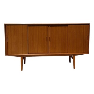 1960s Danish Modern Teak Highboard by Omann Jun Møbelfabrik, Attributed For Sale