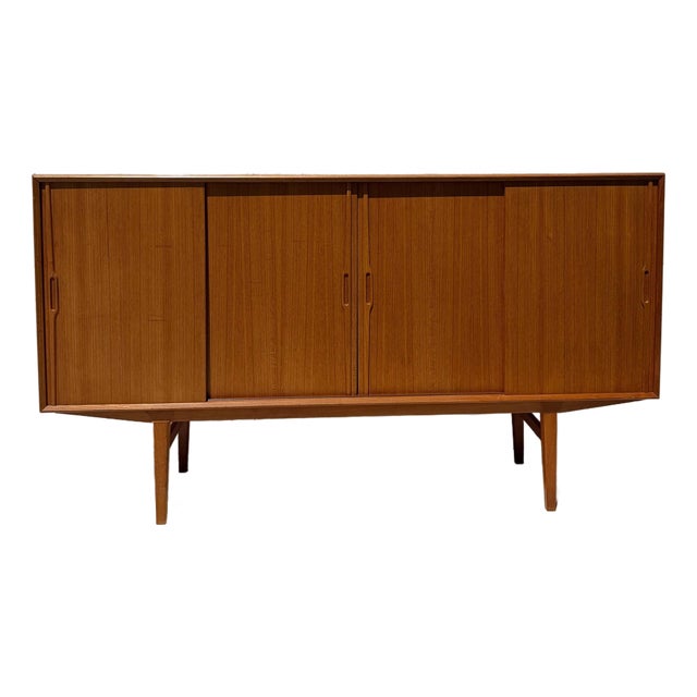 1960s Danish Modern Teak Highboard by Omann Jun Møbelfabrik, Attributed For Sale