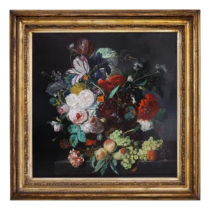 Angelo Granati, Flowers, Oil on Canvas, 2005