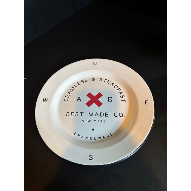 Rustic Best Made Co. "Seamless & Steadfast" Enamelware Dinner Service for Four For Sale - Image 3 of 8