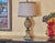 2000 - 2009 Hollywood Regency Pineapple Table Lamp With Custom Shade For Sale - Image 5 of 7