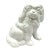 Vintage Mini Staffie Petite Blanc De Chine Ceramic Staffordshire Style Dog Figurine For Sale