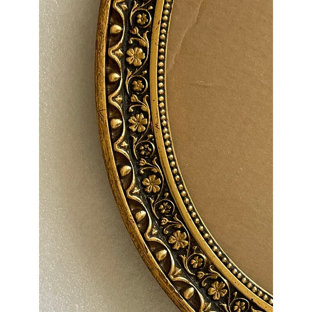 Vintage Oval Gold Frame or Tray For Sale - Image 4 of 4